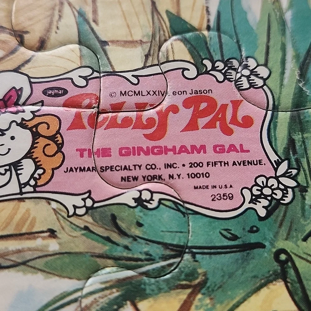 Vintage Polly Pal The Gingham Gal Jigsaw Puzzles Jaymar 1974 Set of 2 Complete
